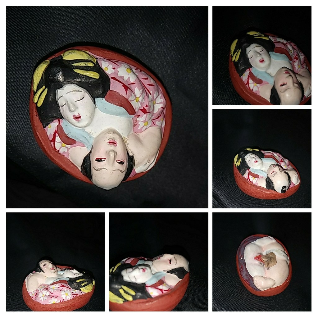 能面 裏面に仕掛けあり 張り子の虎 春画人形 裏絵艶人形 枕絵 浮世絵