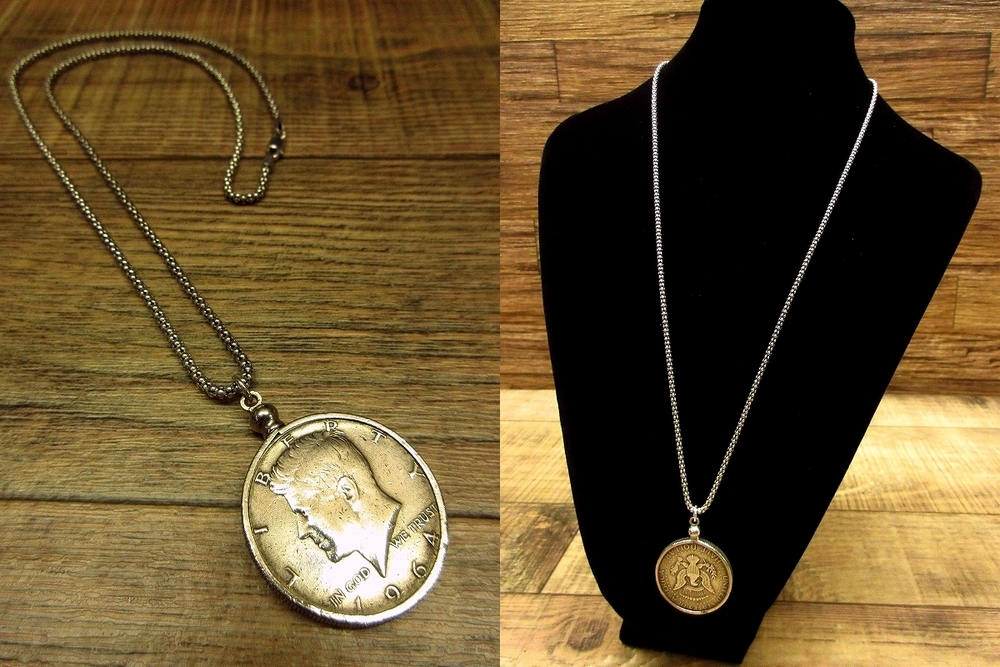 ケネディコイン 1964 ネックレス ハーフダラー 1964年製ケネディ