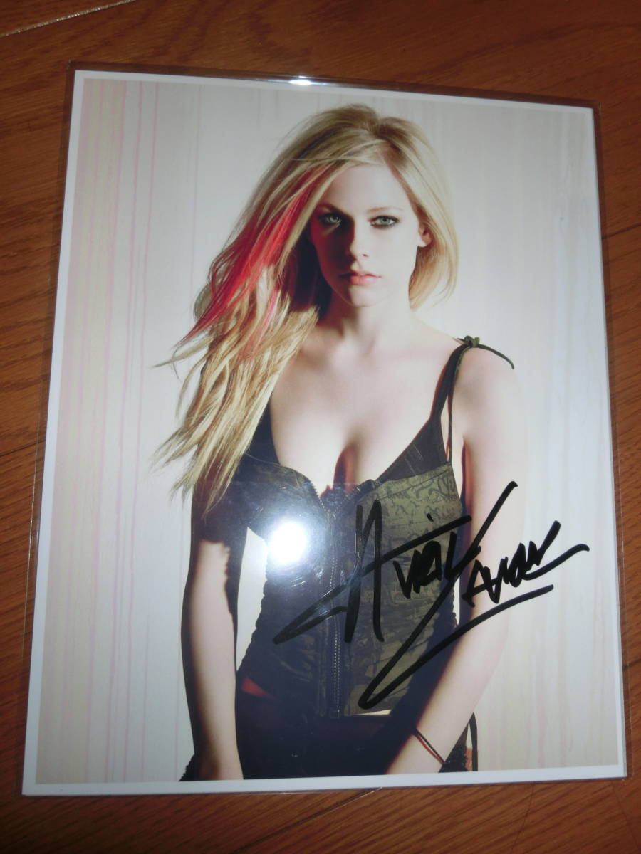 アヴリルラヴィーン 直筆サイン 中…アヴリル・ラヴィーン直筆サイン