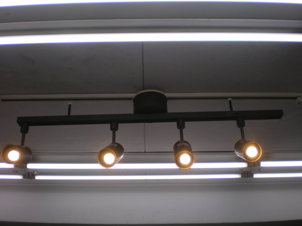 美品 無印良品システムライト本体スポットライト小4個 ダクトレール 23年