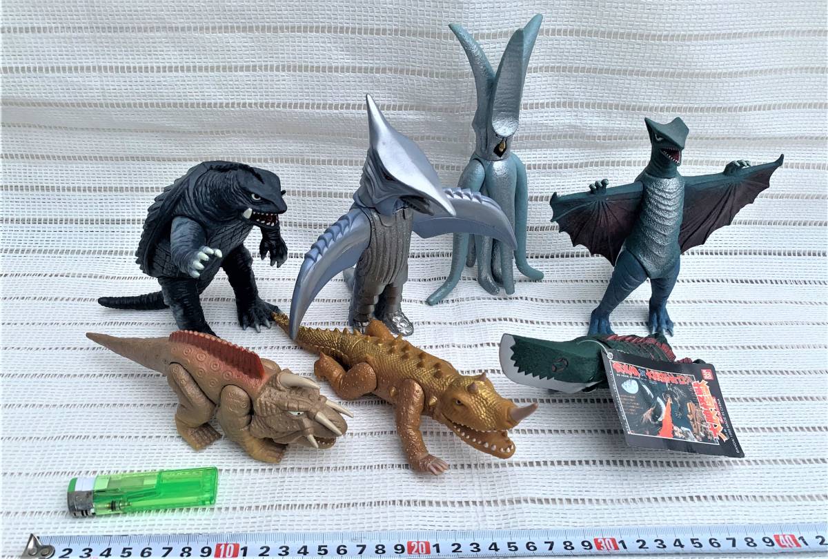 ガメラソフビ11体セット昭和平成当時物ギャオスバイラスバルゴンジグラ
