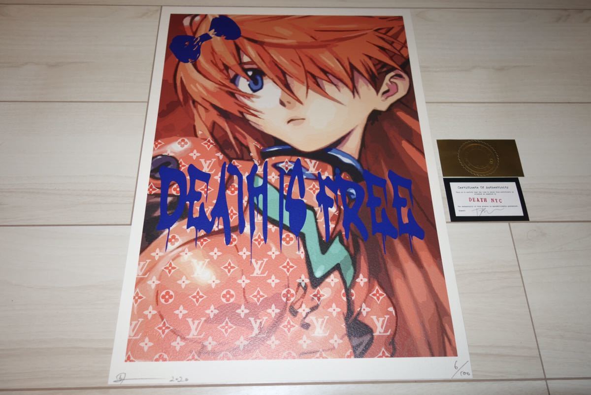 世界限定100枚 2020年 DEATH NYC エヴァンゲリオン アスカ 世界限定100