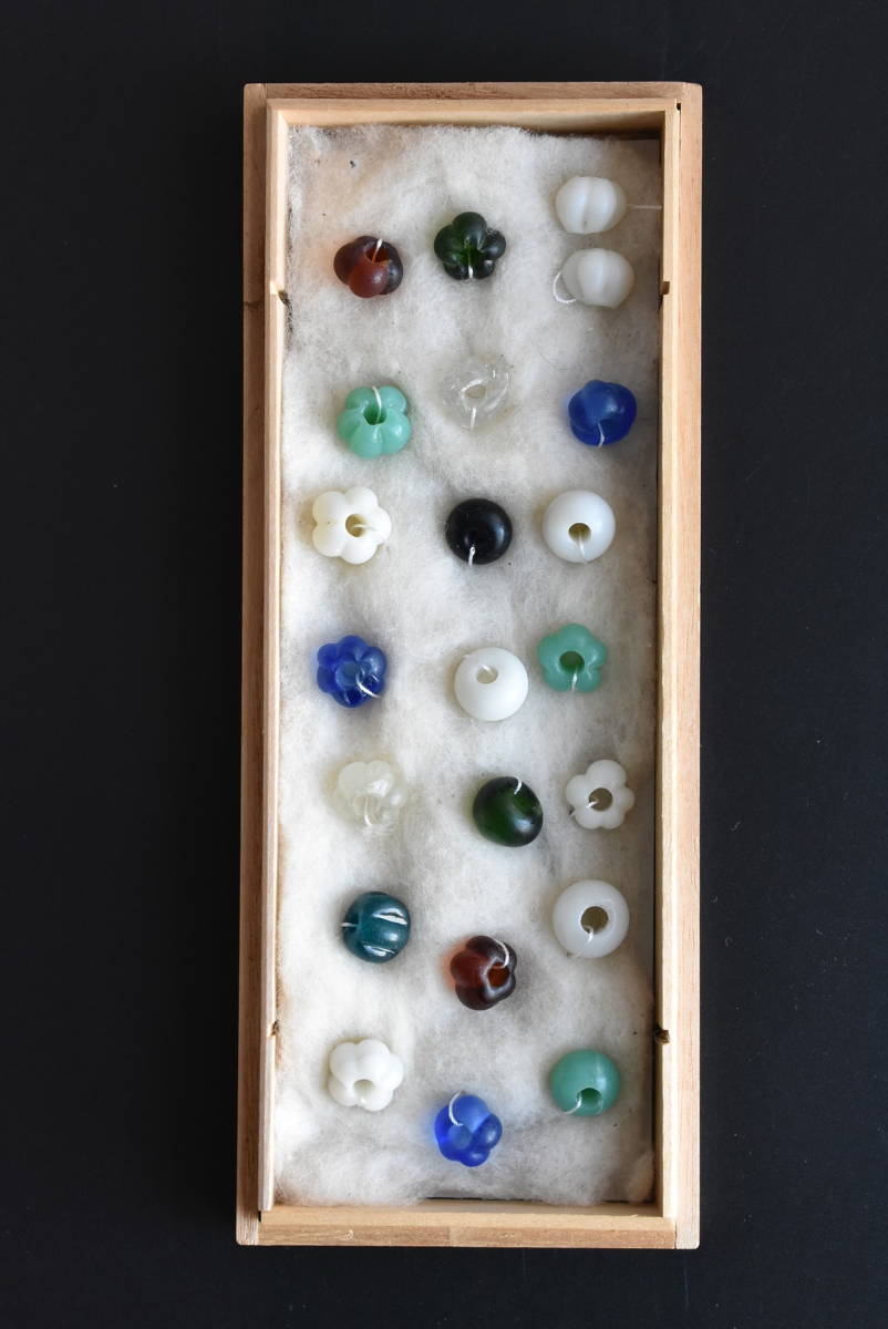 古代 戦国玉 東周漢王朝 トンボ玉 アンティーク ガラスビーズ 古代