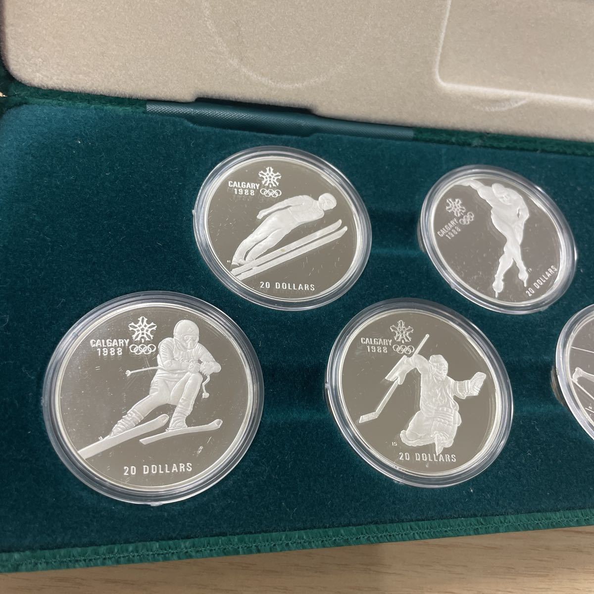 SV925】カルガリーオリンピック 記念銀貨 1988年 カナダ、カルガリー