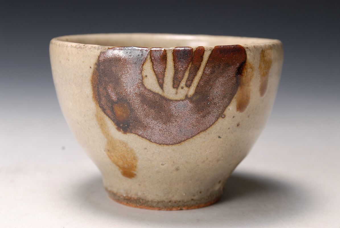 島岡達三 象嵌六角皿 益子焼 人間国宝 民芸 民藝 濱田庄司の弟子