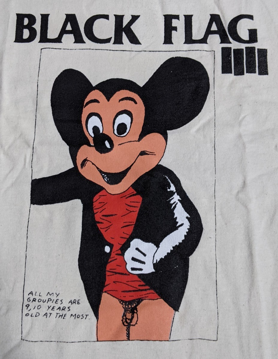 BLACK FLAG ブラックフラッグ ミッキー Tシャツ レイモンドペティボン