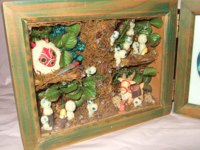 もののけ姫 写真立て 未使用品】ジブリ もののけ姫 シシ神の森 アート