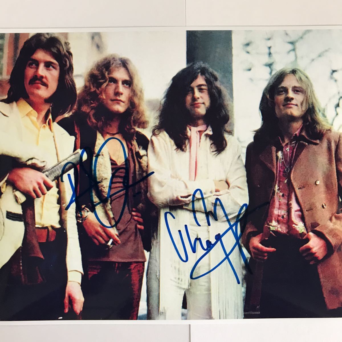 レッド•ツェッペリン ロバート・プラントとジミー・ペイジの直筆サイン