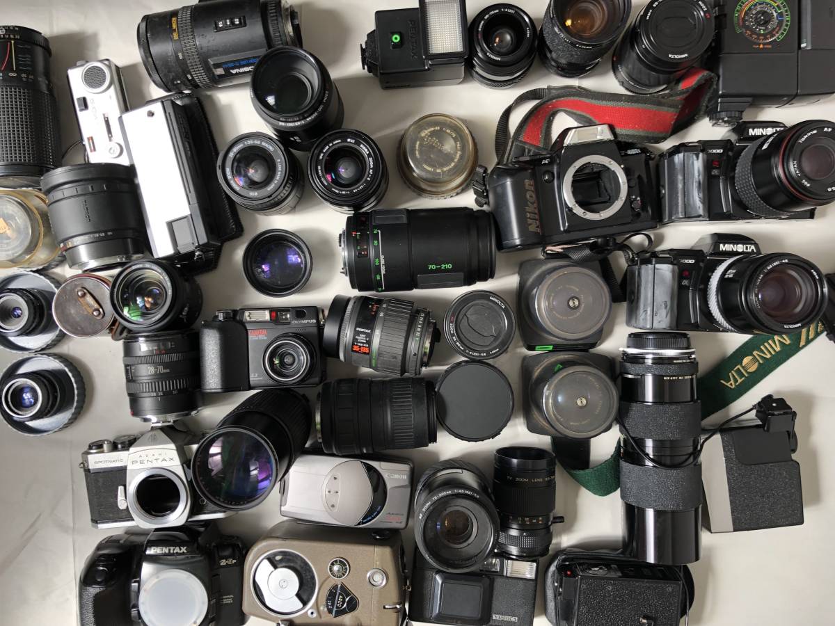 フィルムカメラ・レンズジャンクセット フィルムカメラレンズ ジャンク
