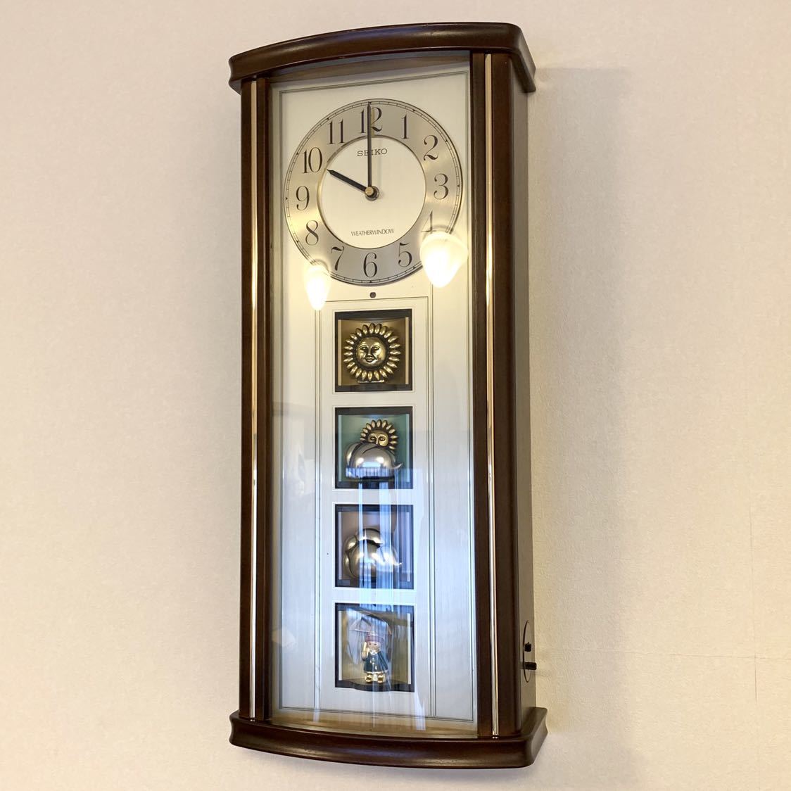 SEIKO からくり時計 天気予報 天候 RE516B ウェザーウィンドウ SEIKO