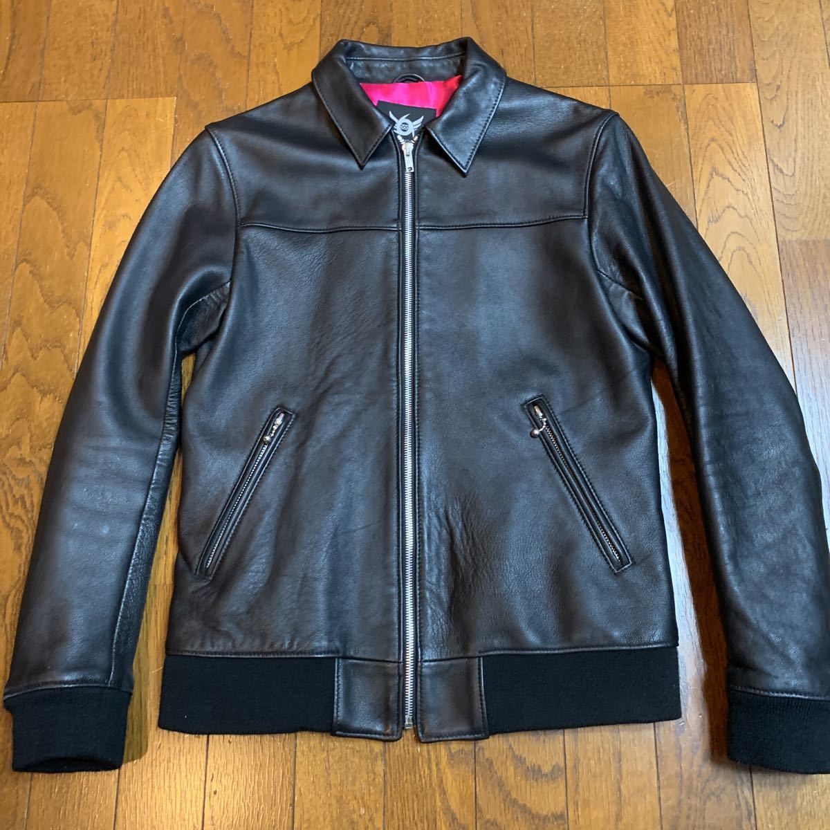 RALEIGH 666 ルイスレザーシングルライダース XS