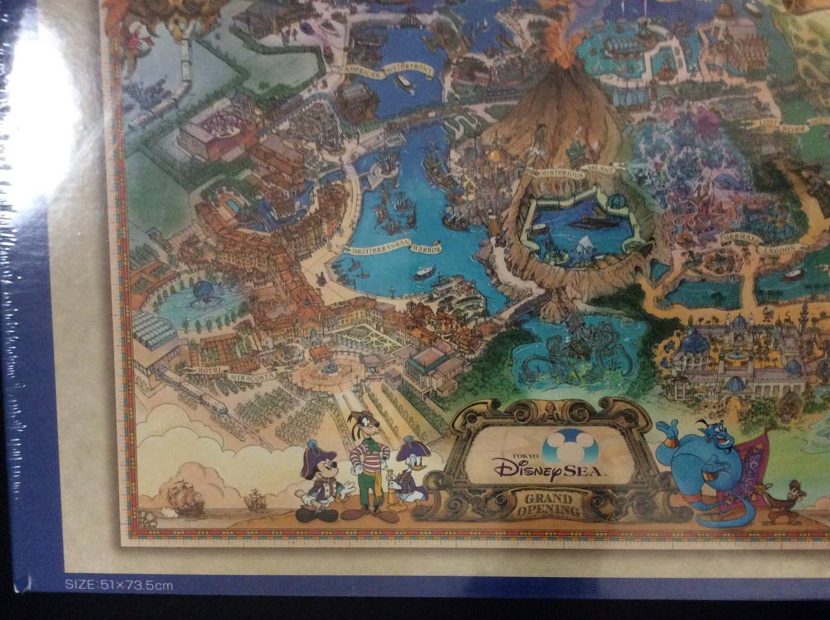 希少！レア！東京ディズニーシー グランドオープンマップジグソーパズル