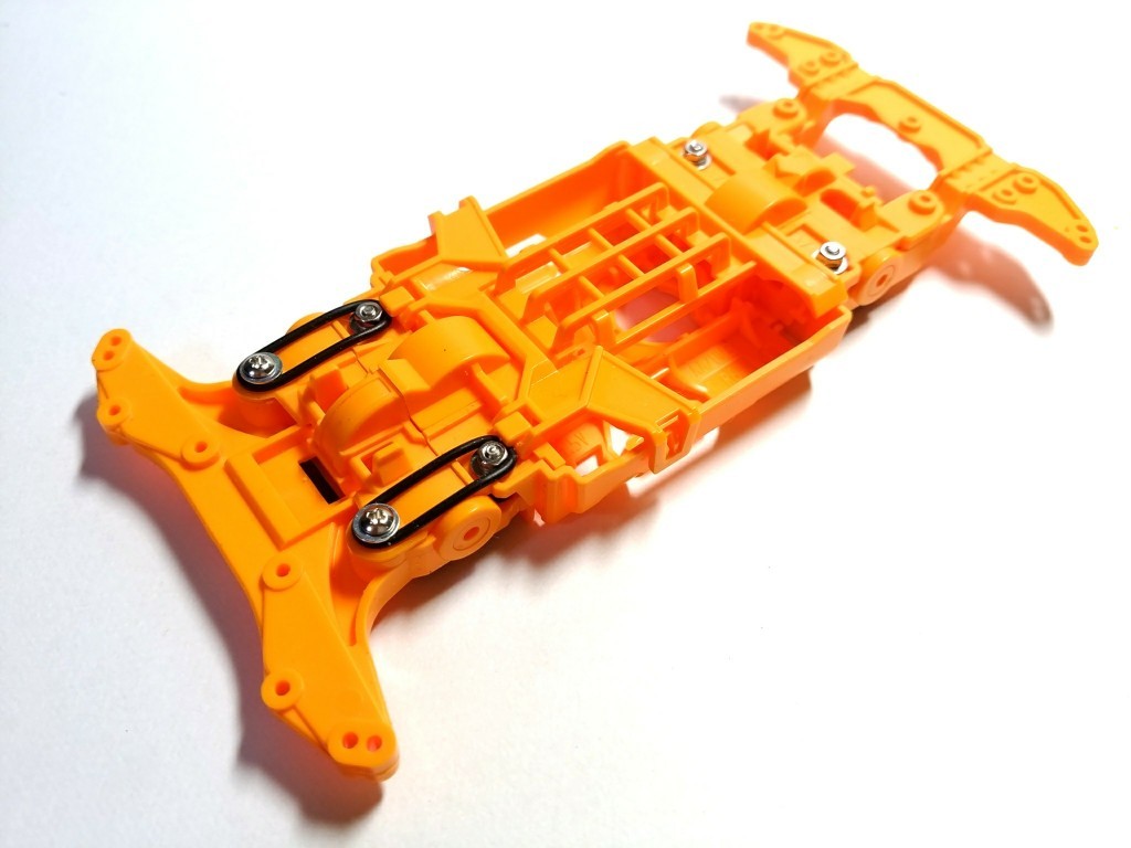 新品☆ミニ四駆 MSフレキ フレキシブルシャーシ 1.5ミリ上げ 改造済☆絶版