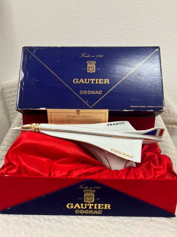 Q3007 未開栓! GAUTIER ゴーティエ コンコルド ブランデー 飛行機