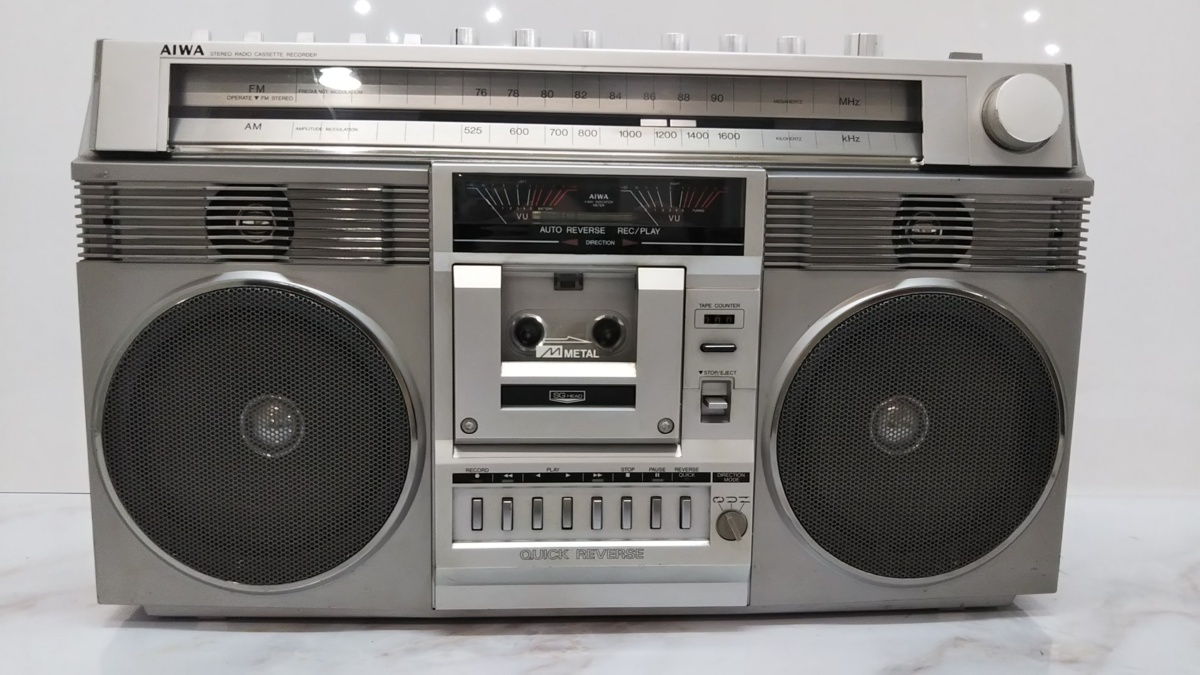 ジャンク AIWA CS-85X ラジカセ 昭和レトロ アイワ ジャンク