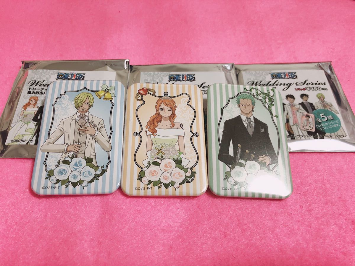 ONEPIECE サンジ ゾロ ウエディング 結婚式 缶バッジ
