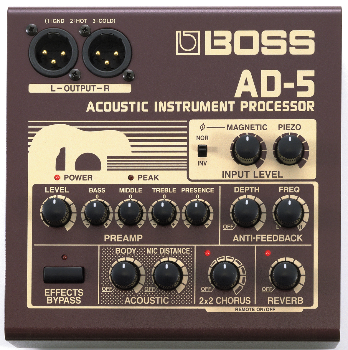 BOSS AD-5 アコースティックギター用 プリアンプ ・エフェクター BOSS