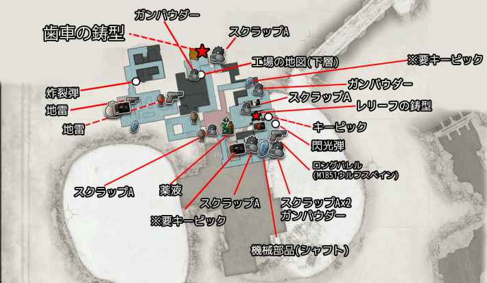 バイオ8】ハイゼンベルクの工場の攻略とマップ【バイオハザード