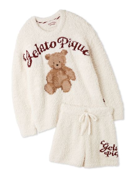 ジェラートピケ キッズ 130-140 くま柄セットアップ 美品 くま」に該当