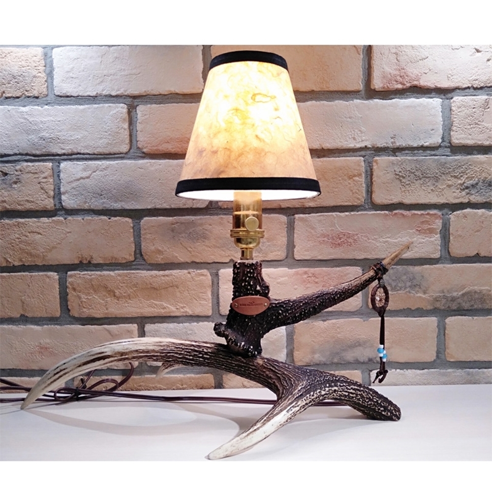 DEER HORN SMITH'S 鹿角製 テーブルランプ】圧倒的な存在感です！ 鹿角