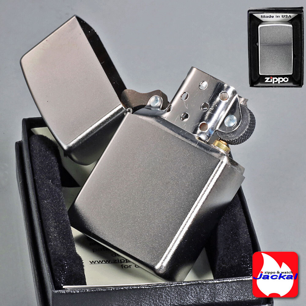 名入れ】zippo ライター (ジッポーライター) サテンクローム [z205