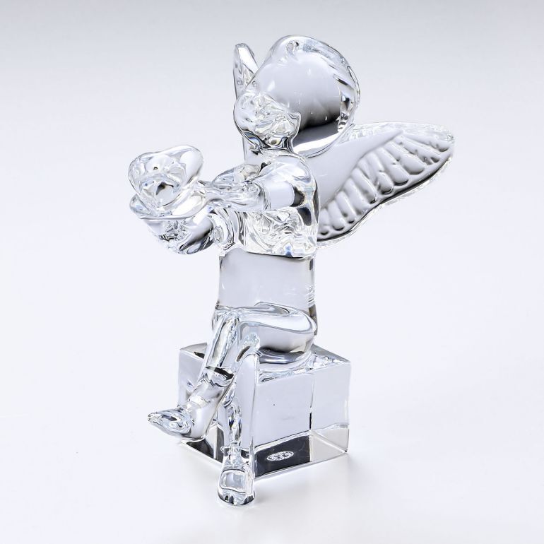 バカラ クリスタルフィギュア エンジェルハート 智天使の休日(抱擁