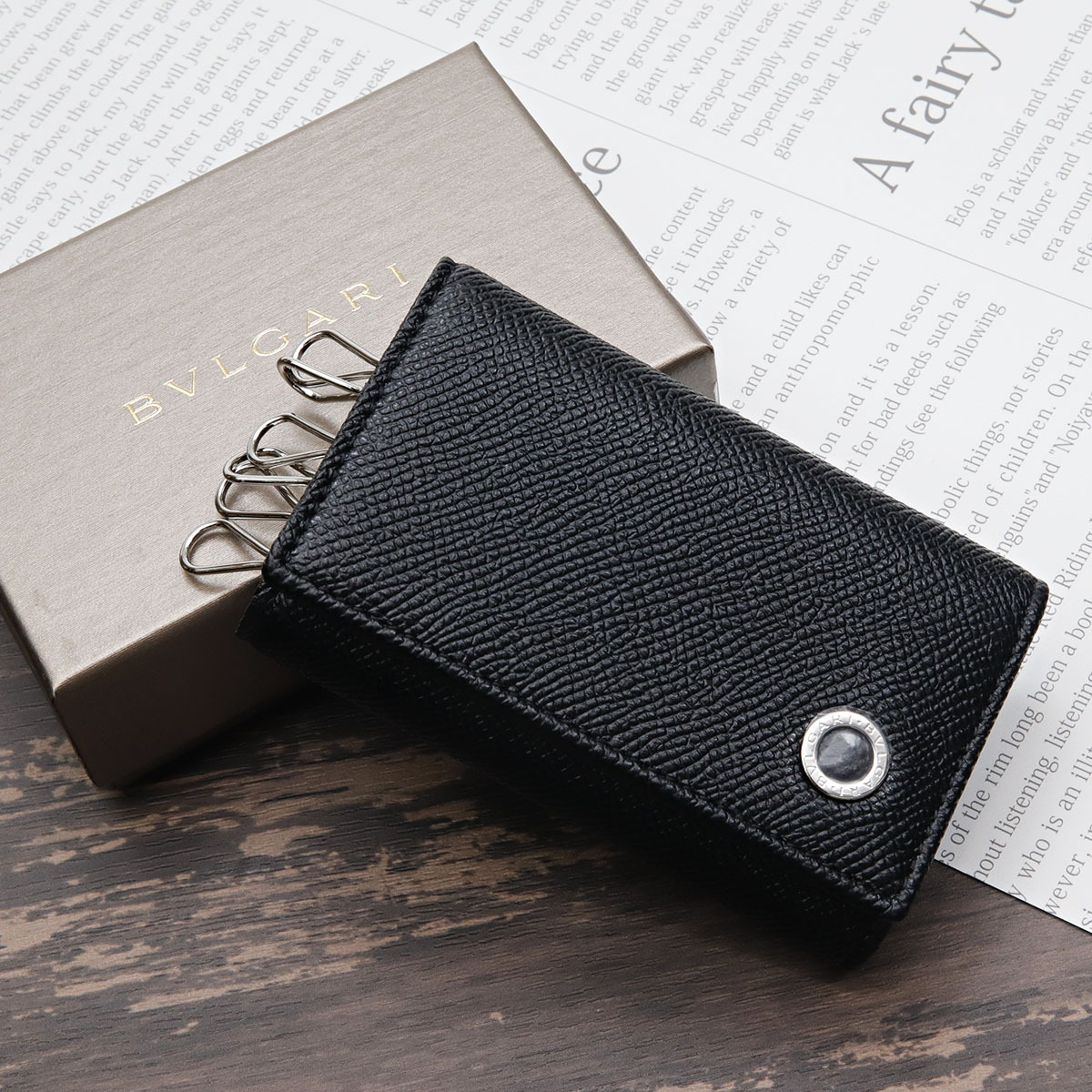 ブルガリ BVLGARI キーケース メンズ ブルガリブルガリ ブラック