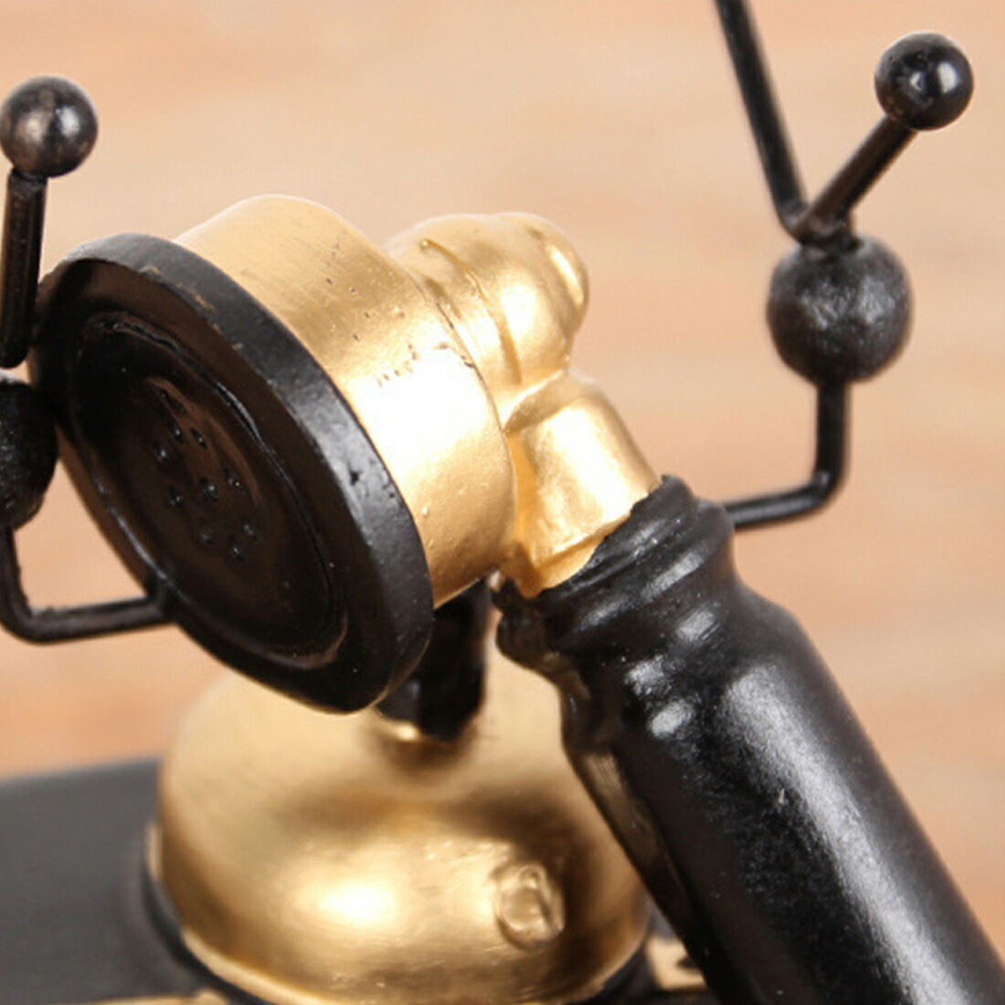 レトロ 黒電話 模型 オブジェ ヨーロッパ風 ヴィンテージ インテリア