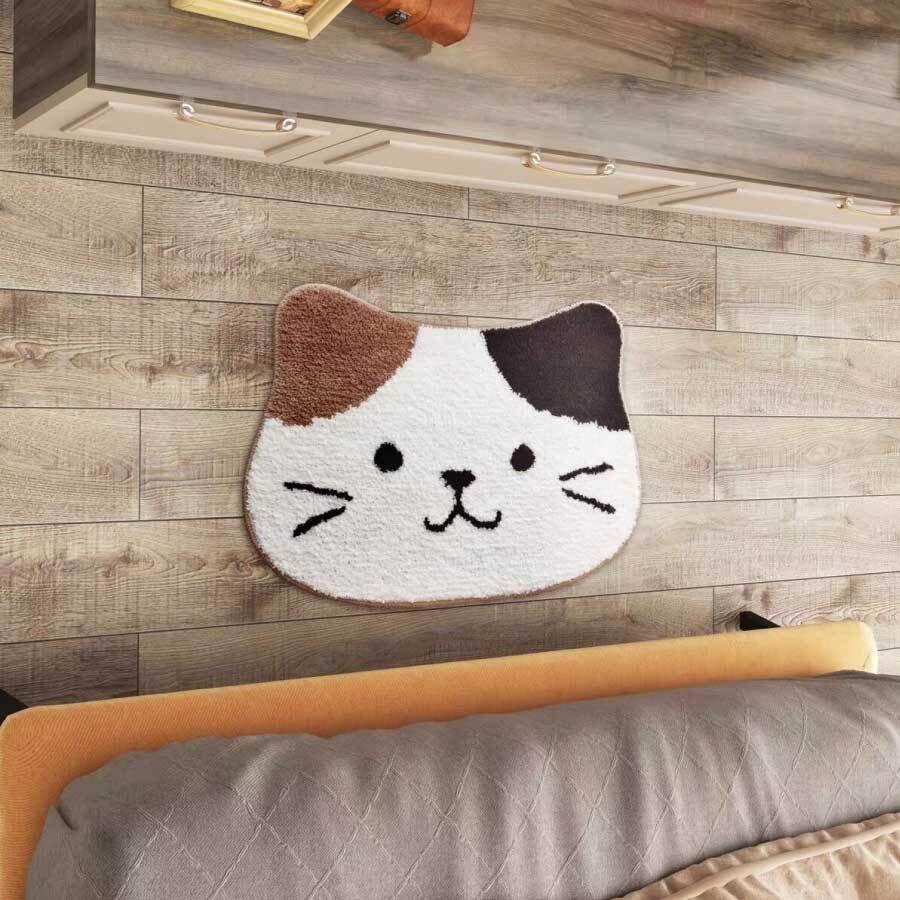 玄関マット 猫 滑り止め 洗面所 耐磨耗性 業務用 かわいい 洗える