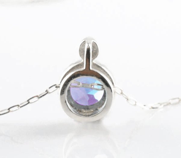 k18 レディース ネックレス アメジスト ダイヤモンド ホワイトゴールド