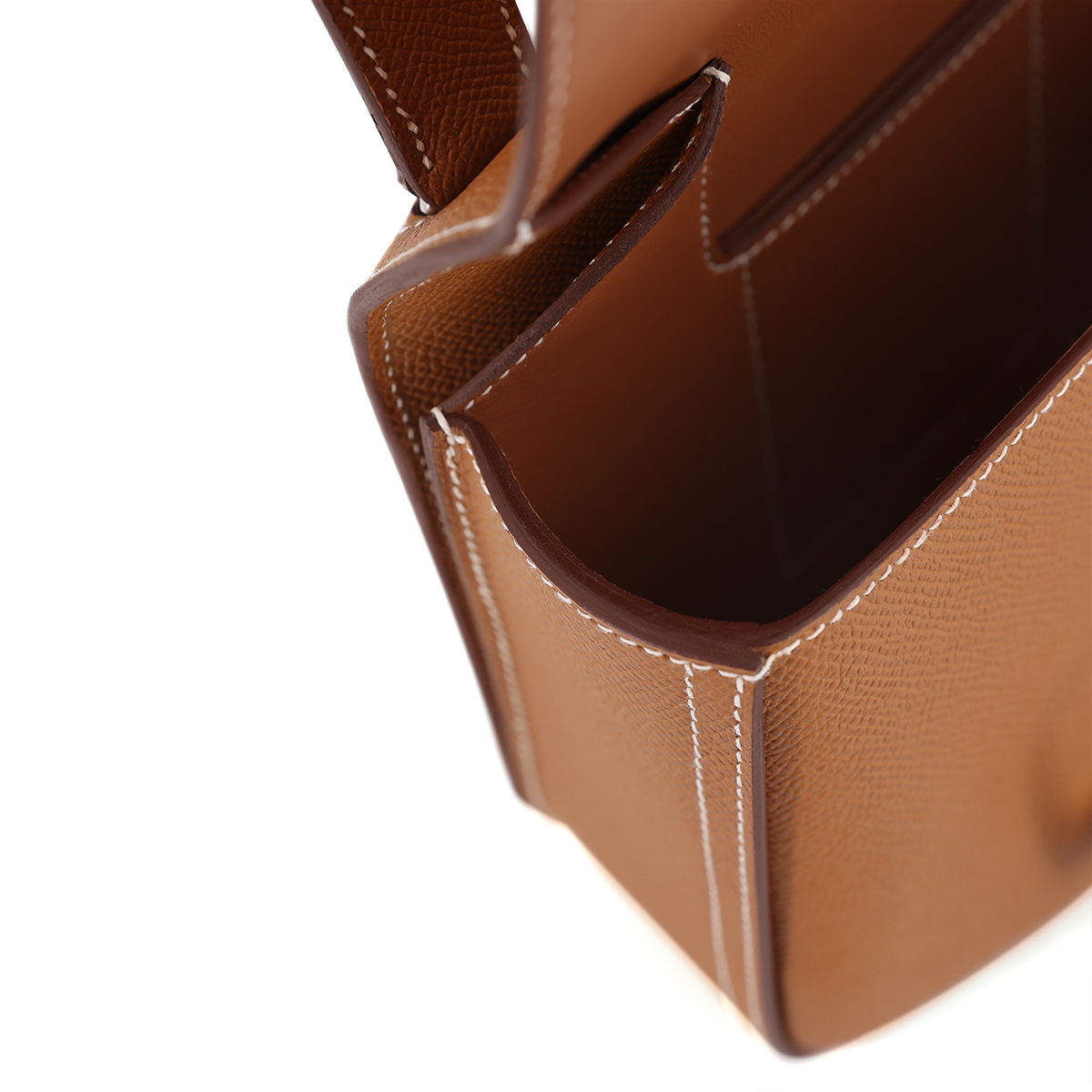 HERMÈS Della Cavalleria mini bag in Gold Epsom leather with