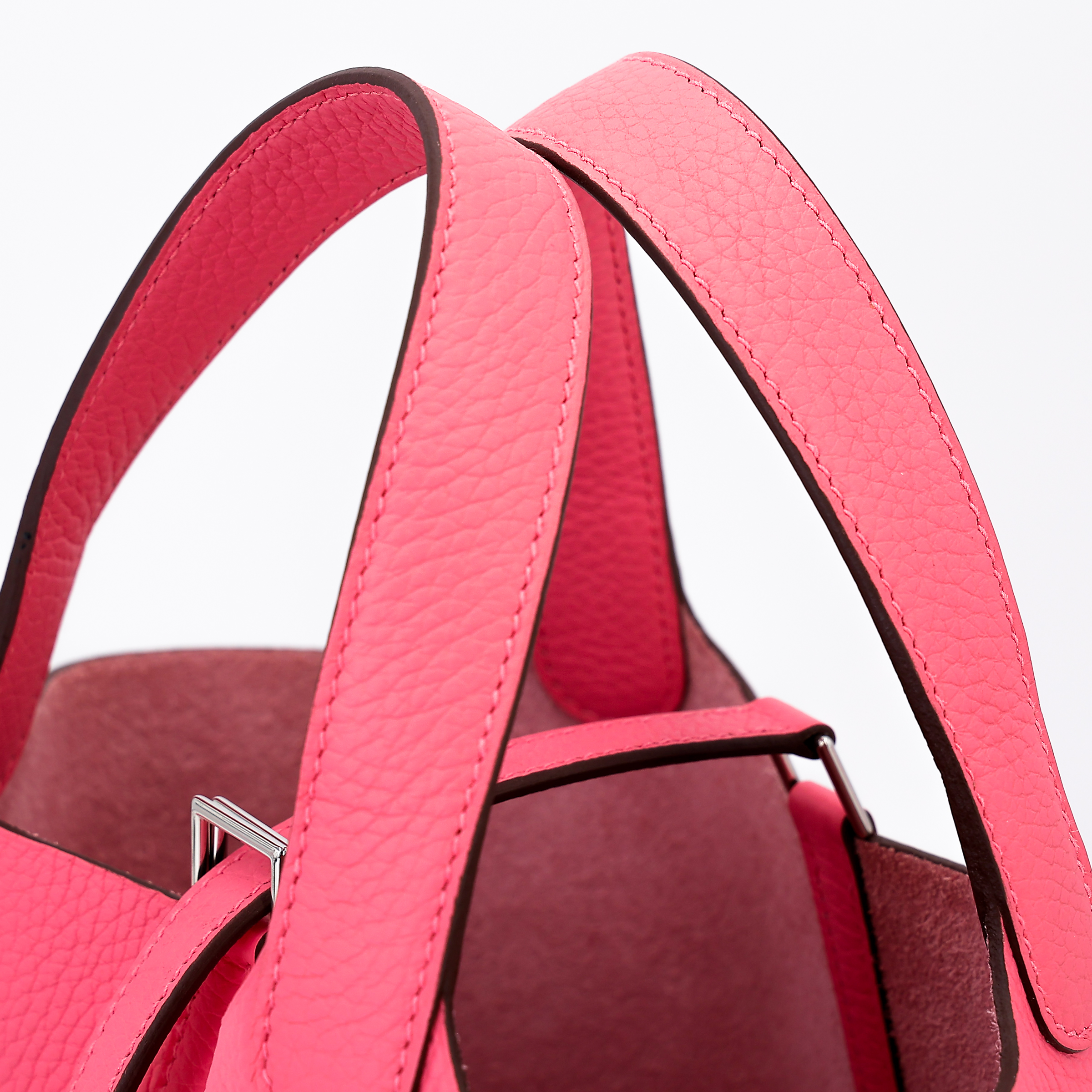 Brand New ( Rank N ) HERMÈS Picotin Lock PM Rose Azalee (8W