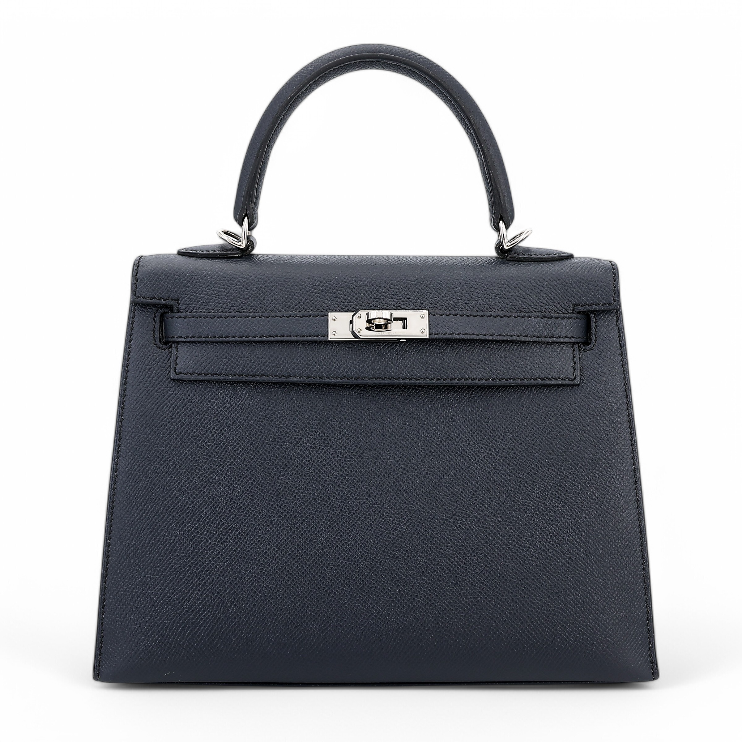 ランク A HERMÈS エルメス ケリー25 セリエ ブルーインディゴ (76