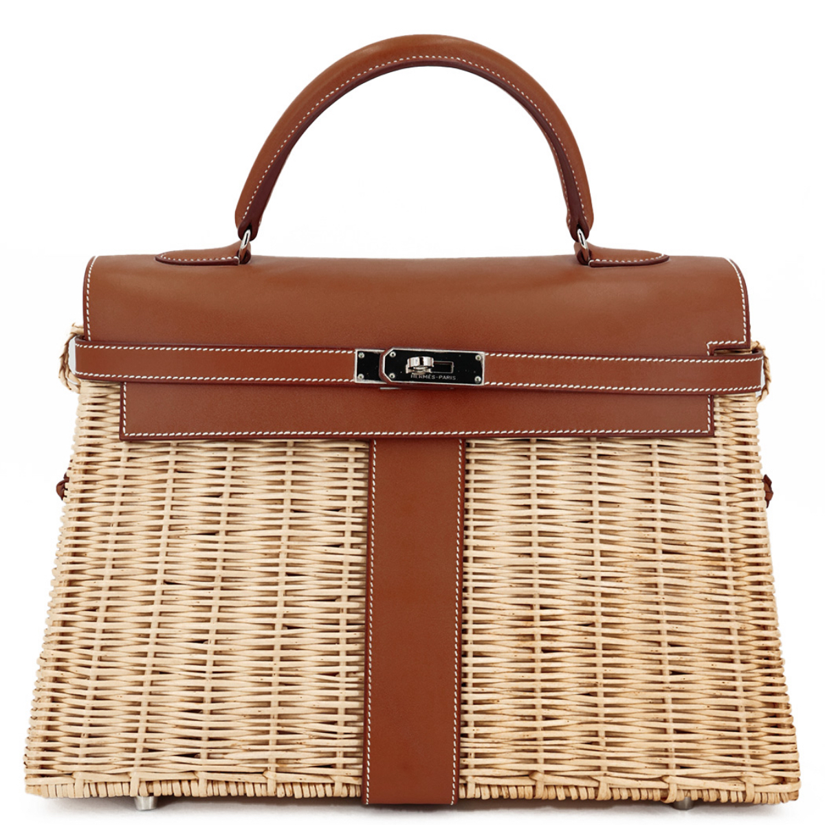 HERMÈS Limited Edition Kelly Picnic 35 handbag in Osier Wicker and
