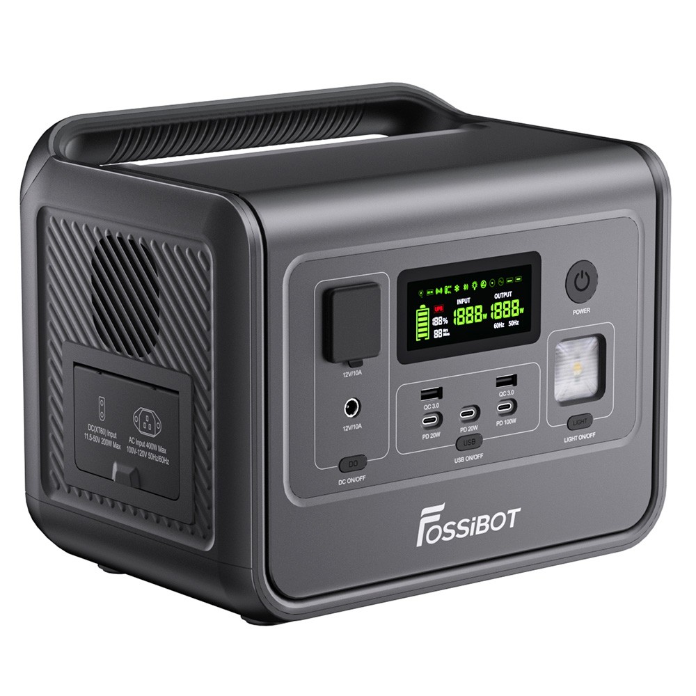 FOSSiBOT F800 Portable Power Station Black