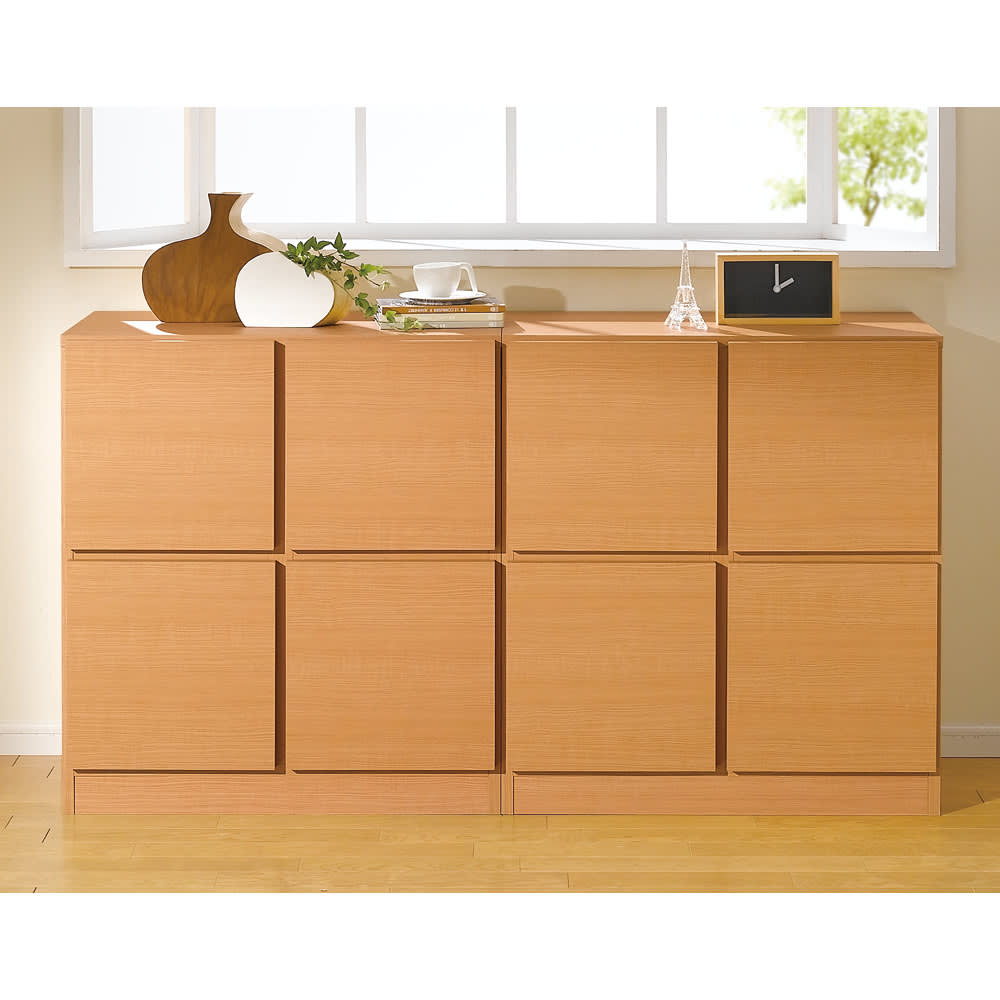 スクエアリビングキャビネット 2段扉＆引き出し 通販 - ディノス