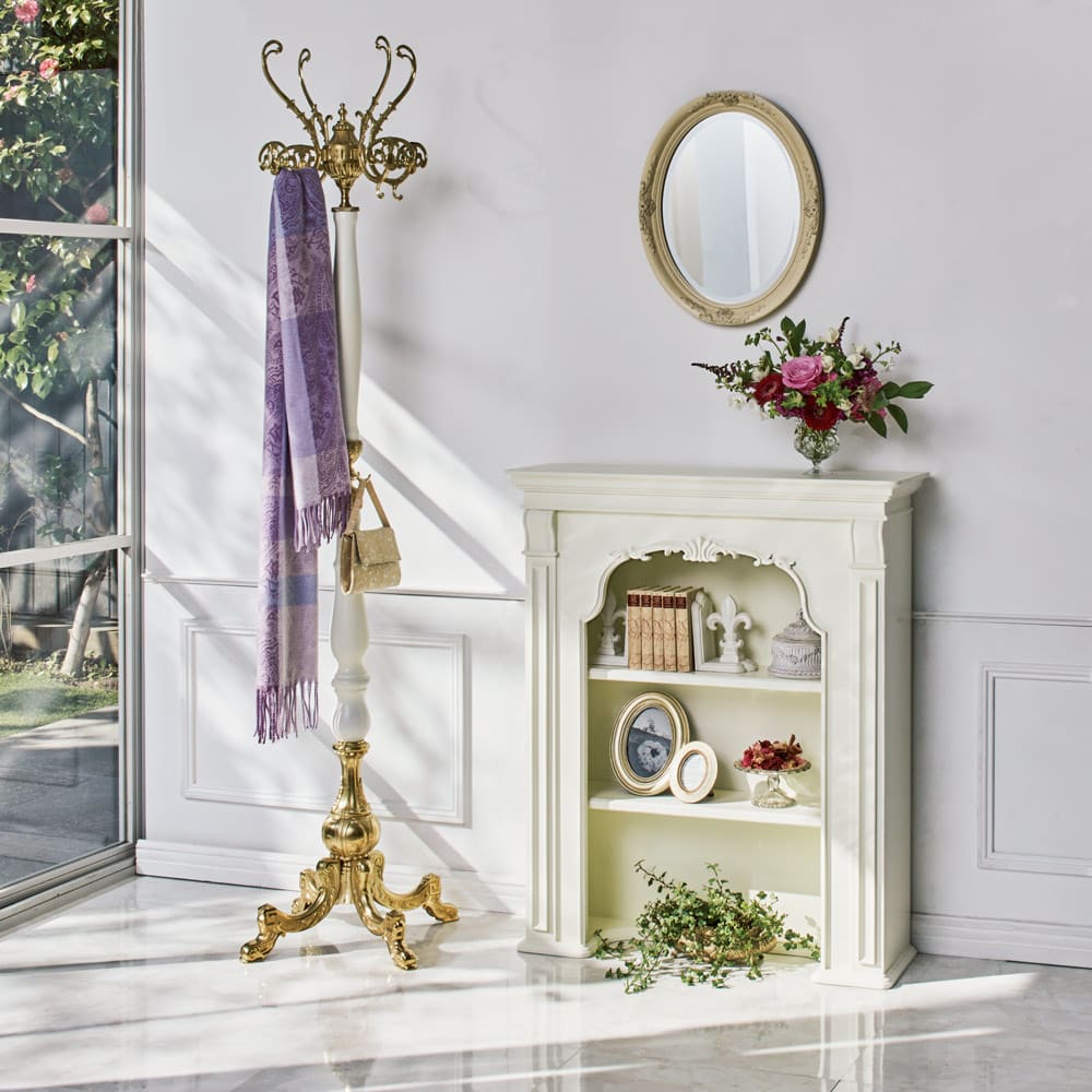 ⭐︎タイムセール⭐︎アンティーク調ハンガーラック マホガニー無垢