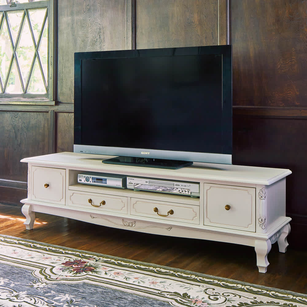 テレビ台 幅150高さ42cm 【アンティーク調クラシックシリーズ】 通販
