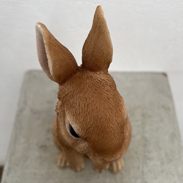 園芸ネット本店｜WooBia：立つベージュ白ウサギ（大）（H12319-3） の