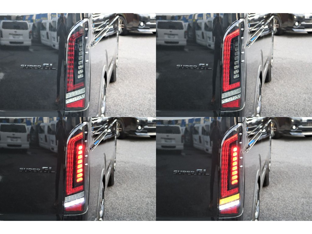 ハイエース200系トヨタ 純正テールランプ8型 ダークプライムⅡ 【公式