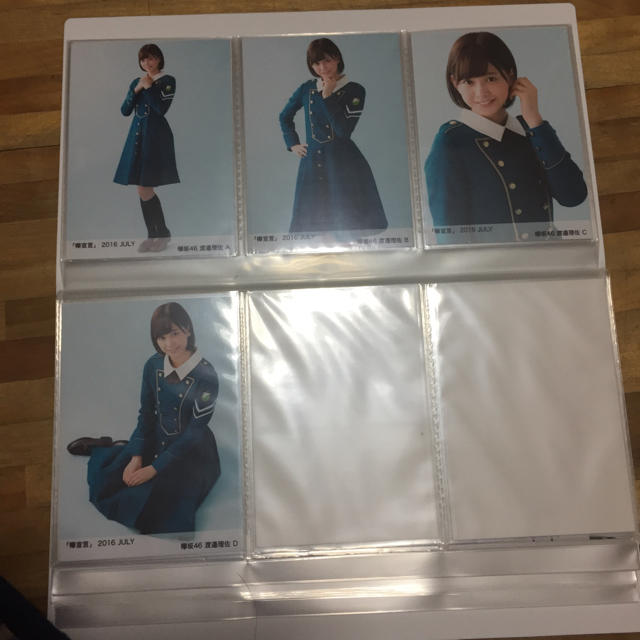 渡邉理佐 欅宣言 生写真 欅坂46 渡邉理佐 欅宣言 JUNE 直筆 B