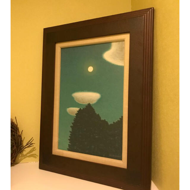 油絵 6号 早朝の富士山と江ノ島 糸川裕志作