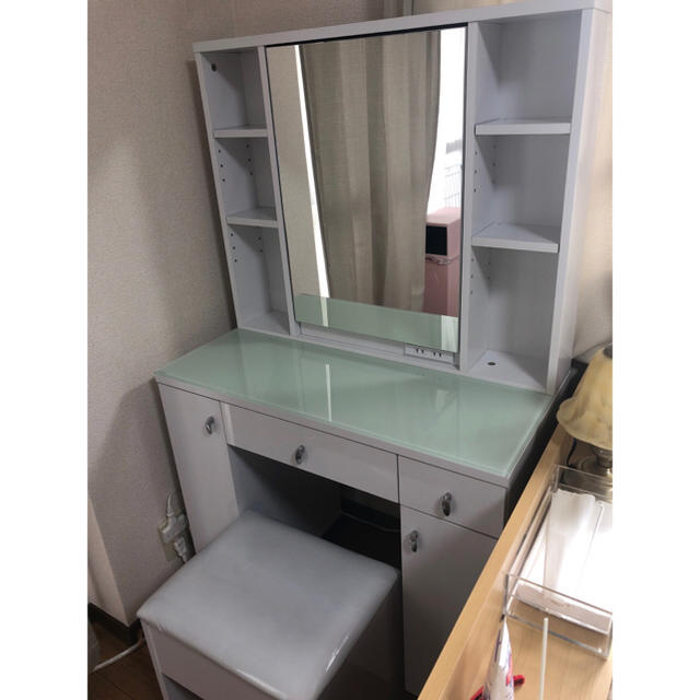 ニトリ ドレッサー コナ 直接取引可 ニトリ 両袖ドレッサー(コナ3 WH