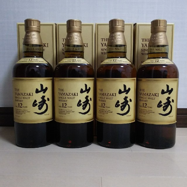 新品 山崎12年 4本セット ウイスキー サントリー