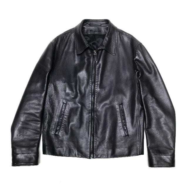 GUCCI 高級レザー ジップジャケット 52サイズ Gucci レザー