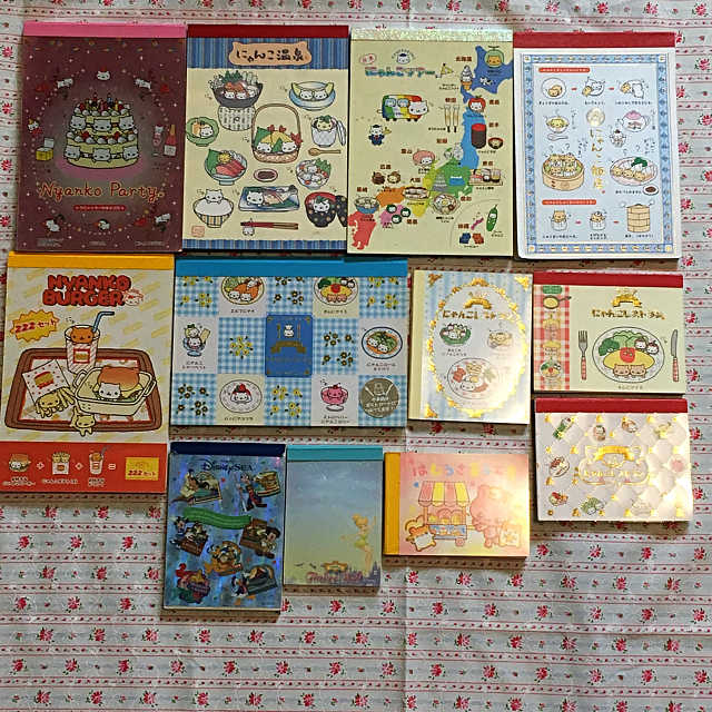 にゃんにゃんにゃんこ にゃんこ 飯店メモ帳 他 未使用】サンエックス