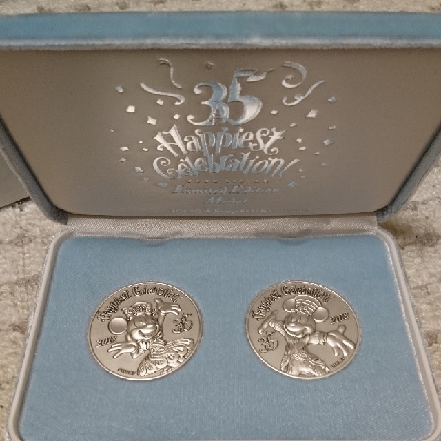 ディズニー 35周年記念 ディズニー 35周年記念 純銀製メダルセット