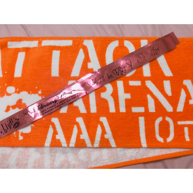 AAA 10th タオル 橙 西島隆弘 [未使用] AAA 10th タオル 橙 西島隆弘 Nissy