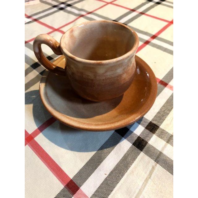 萩焼 カップ＆ソーサーセット 6客 A893-2/萩焼/土和窯/珈琲