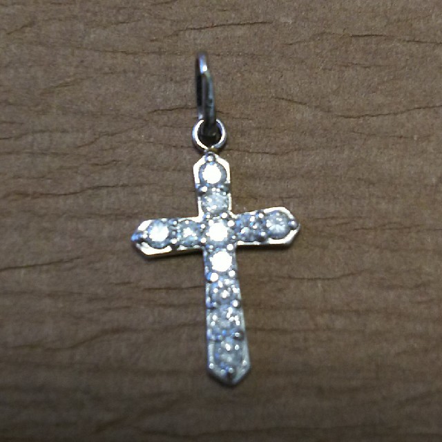 プラチナpt900ペンダントトップ クロス pt900 ダイヤモンド 0.5ct